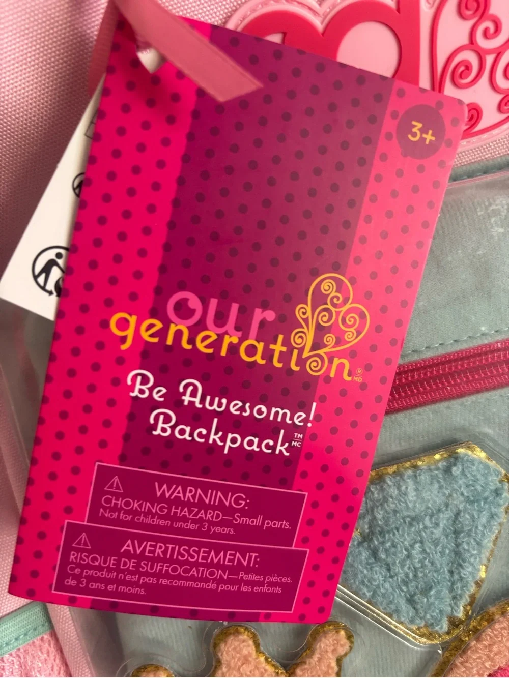 Our Generation New Kids Backpack NWT